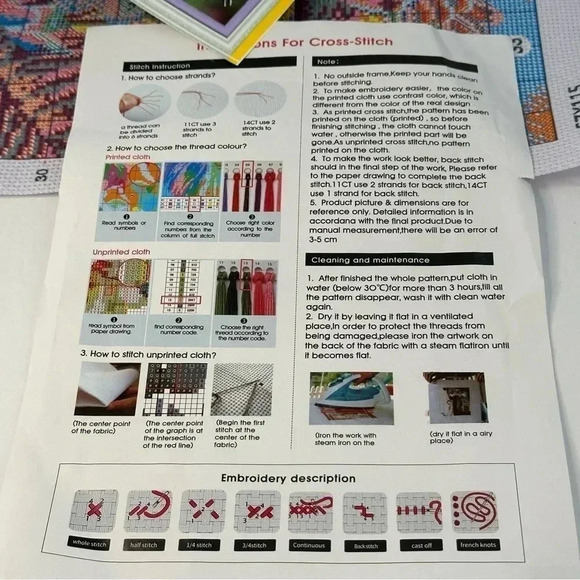 Crosstitch kit, hummingbird pattern, was opened and never used - Picture 6 of 10